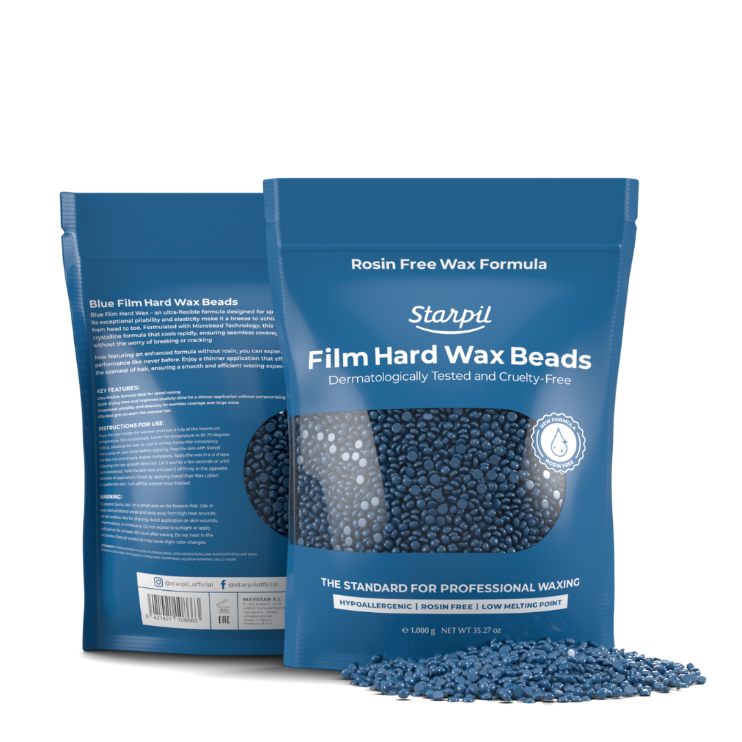 Hypoallergenic Blue Film Hard Wax Microbeads (1lb - 30lb)