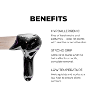 Hypoallergenic Black Hard Wax Beads (1lb - 30lb)