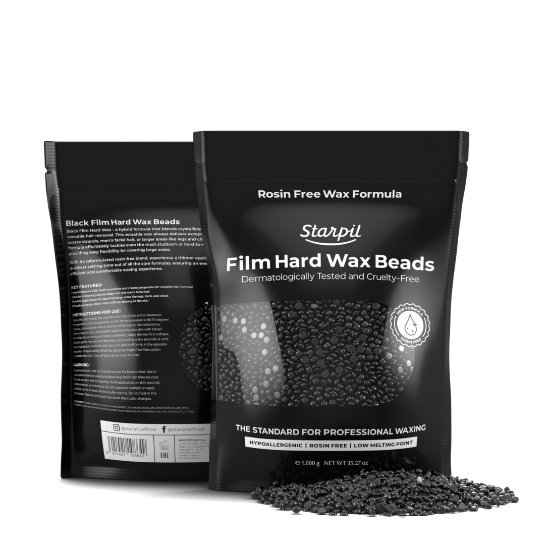Hypoallergenic Black Hard Wax Beads (1lb - 30lb)
