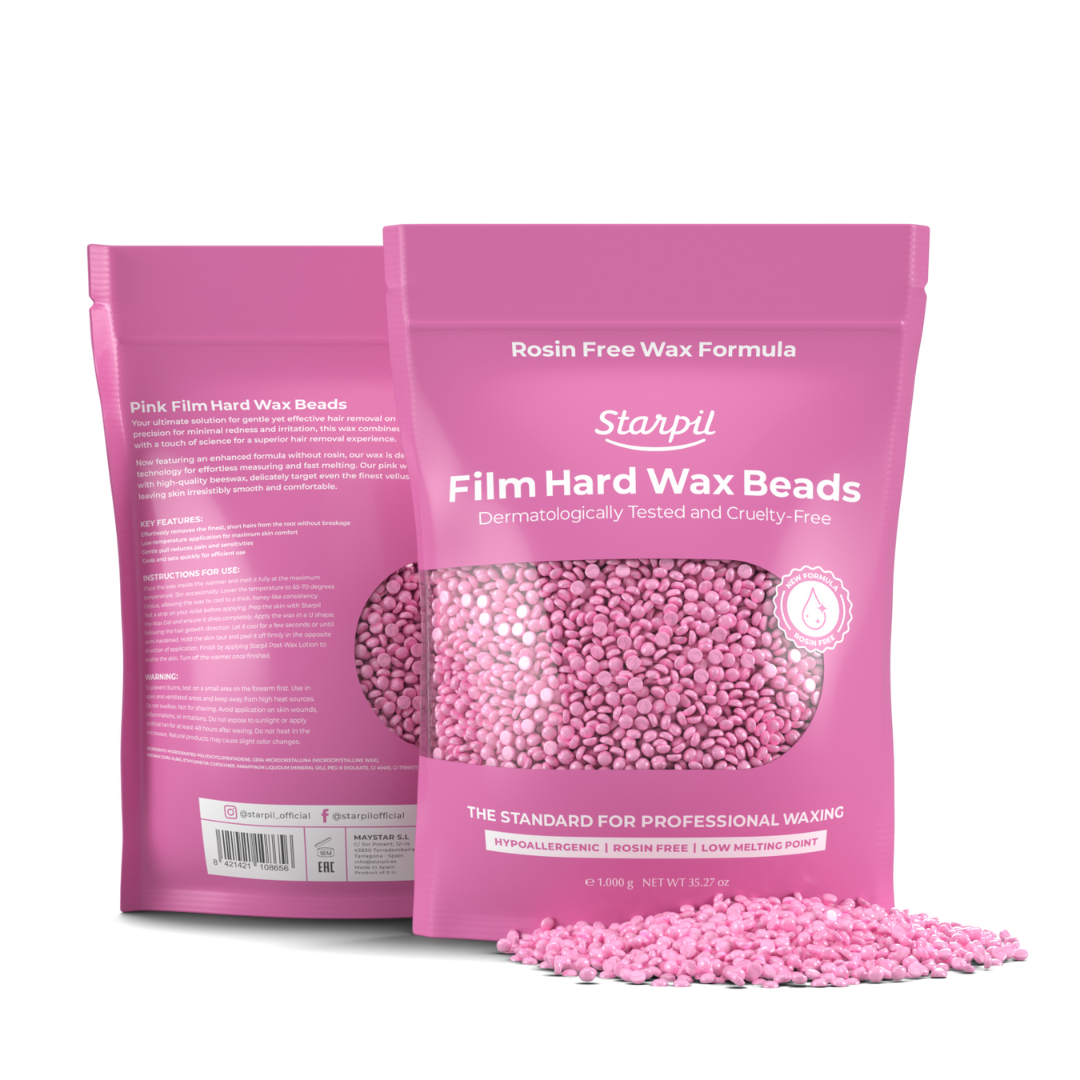 Hypoallergenic Pink Film Hard Wax Microbeads (1lb - 30lb)