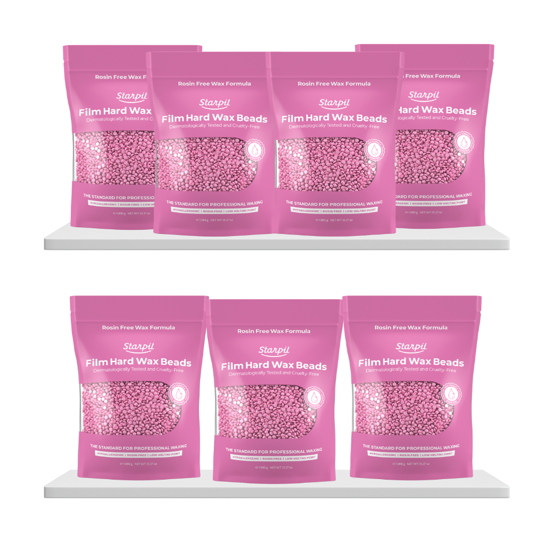 Hypoallergenic Pink Film Hard Wax Microbeads (1lb - 30lb)