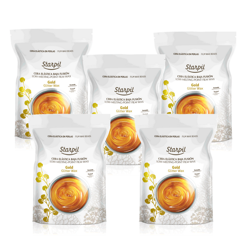 Gold Glitter Hard Wax (2.2lb - 22lbs)