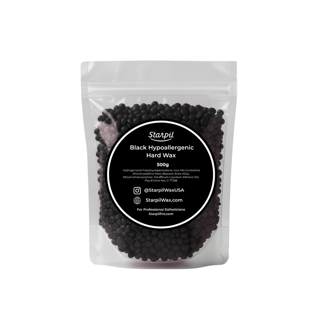 Hypoallergenic Black Hard Wax Beads (1lb - 30lb)