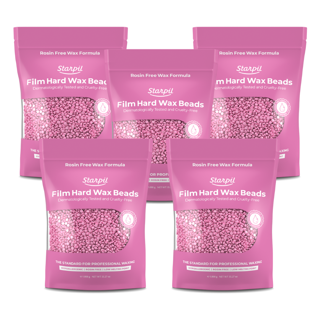 Hypoallergenic Pink Film Hard Wax Microbeads (1lb - 30lb)