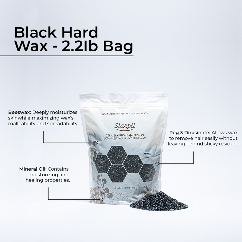 Black Film Hard Wax Beads (500g - 30lb)