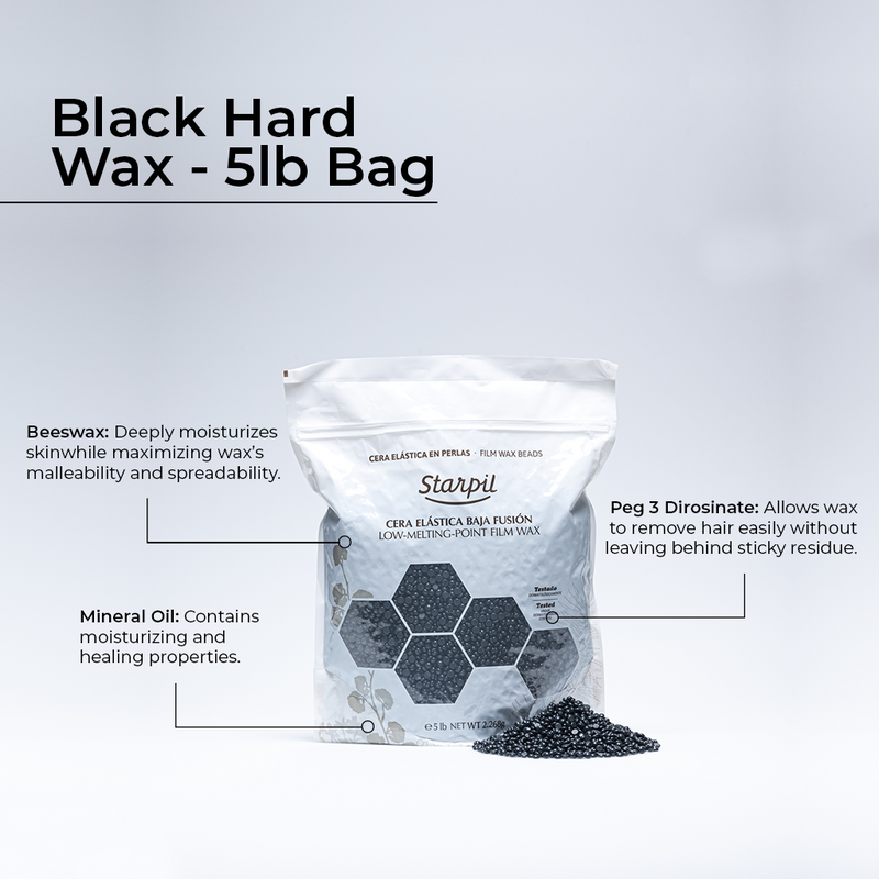 Black Film Hard Wax Beads (500g - 30lb)