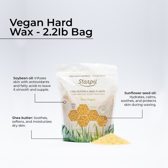 Vegan Hard Wax Beads - 2.2lb